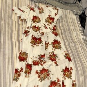 2Sable Short romper with long train